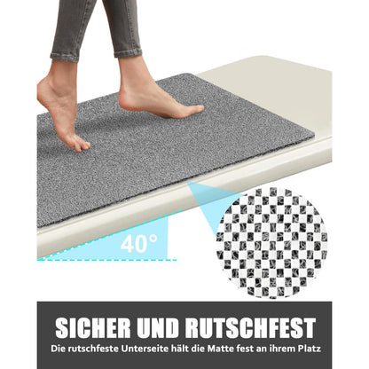 Rutschfeste Duschmatte 90x60 cm - Komfortable & Schnell Trocknende
