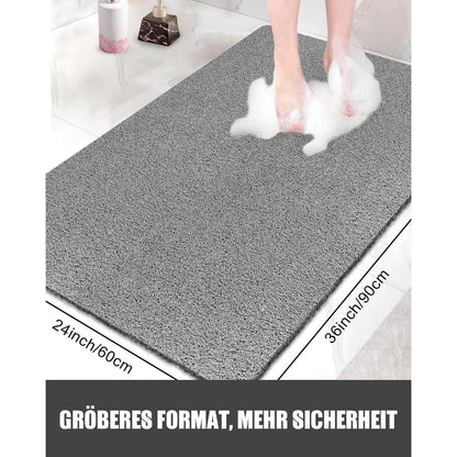Rutschfeste Duschmatte 90x60 cm - Komfortable & Schnell Trocknende