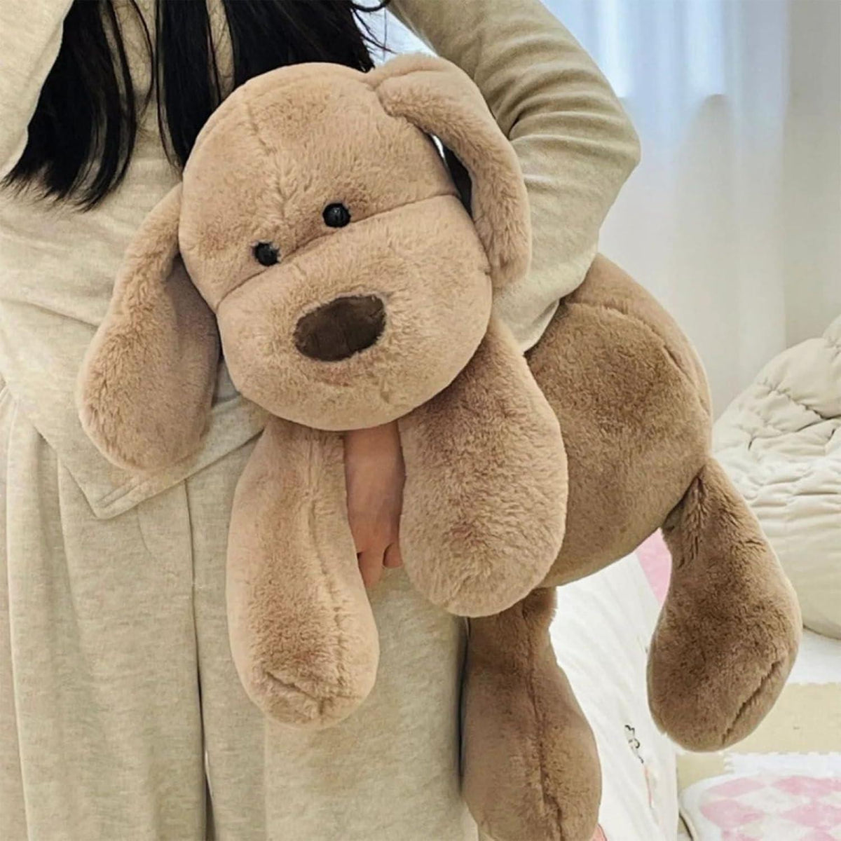Großer Kuscheltier Hund - Weicher Plüschhund 50cm zum Kuscheln