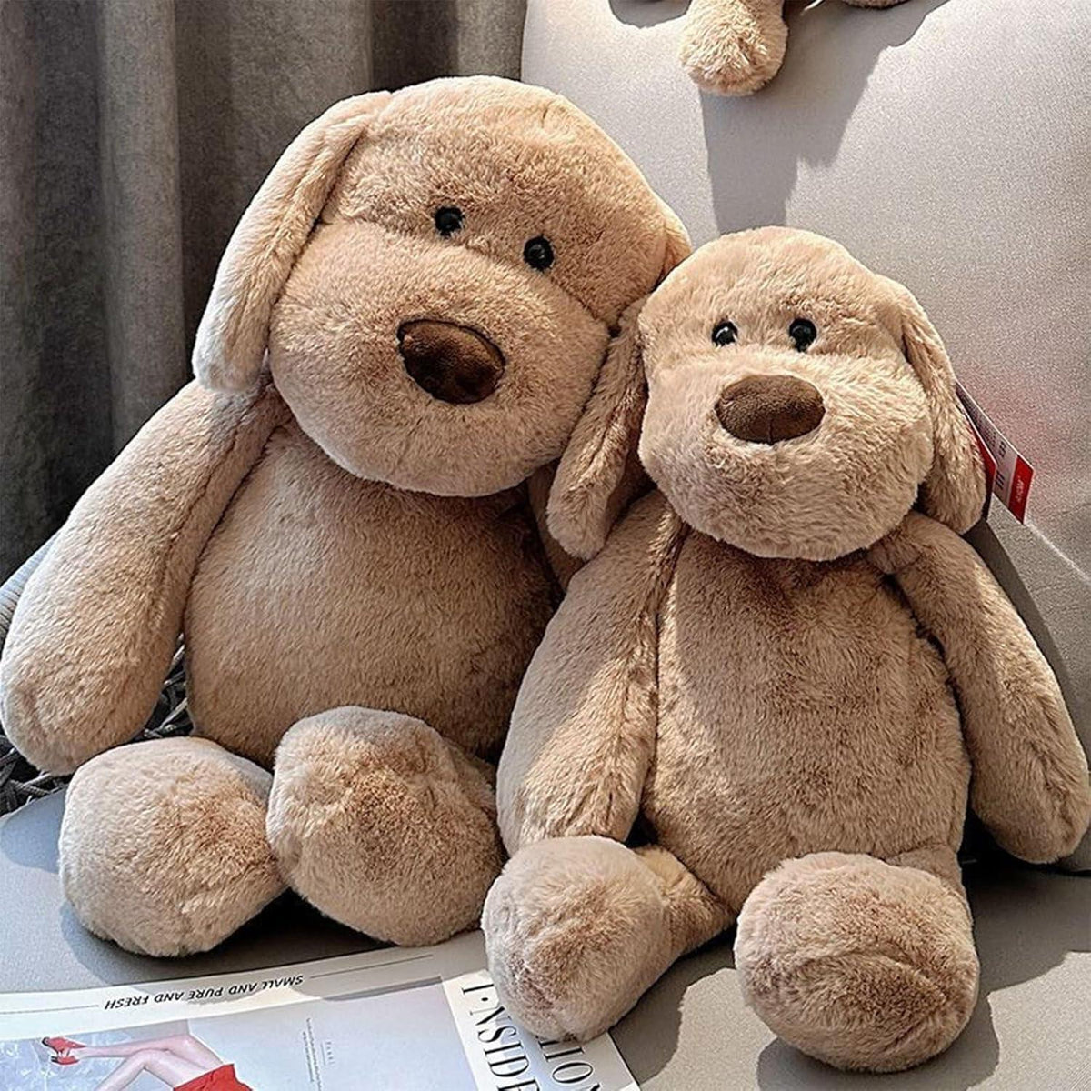 Großer Kuscheltier Hund - Weicher Plüschhund 50cm zum Kuscheln