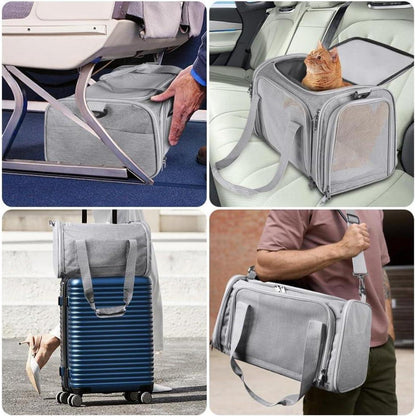 Faltbare Hundebox Transporttasche für Reise Auto Flugzeug