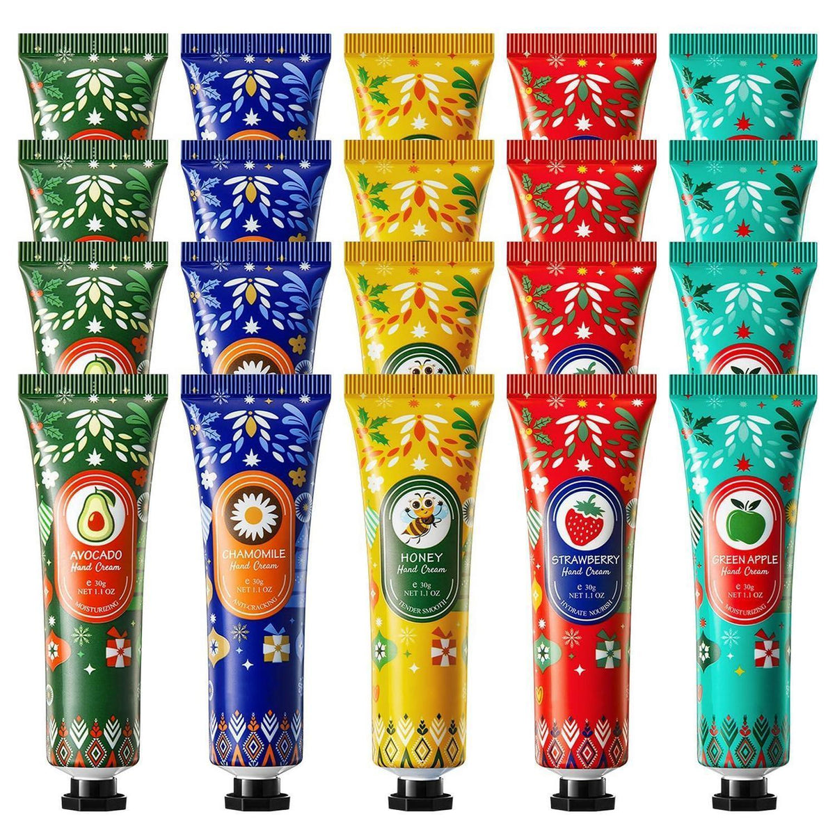 20x Mini Handcreme Set - Pflegende Lotion für trockene Hände