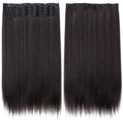 Synthetische Haarverlängerung gerade, 30cm, Naturbraun