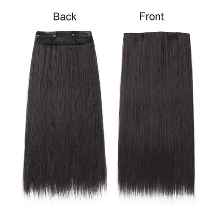 2 teiliges Clip-in Haarverlängerung Set, Naturbraun 20cm