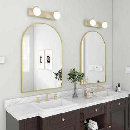 Bogen Wandspiegel Gold 60x90 cm – Moderner Aluminiumrahmen