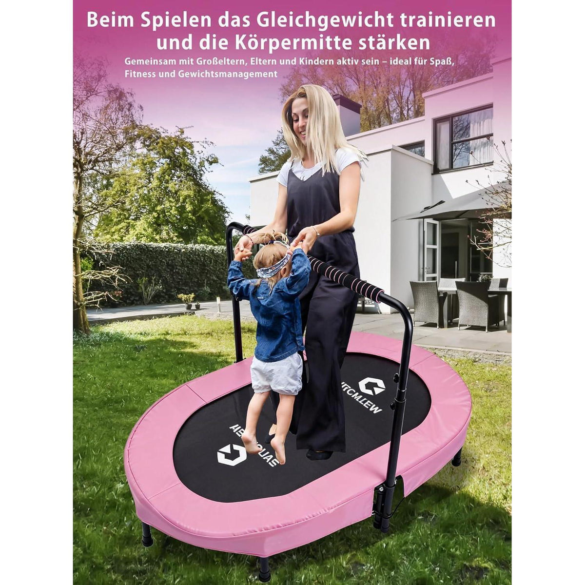 Orales Indoor Trampolin 2 Personen – Geräuscharm & Belastbar