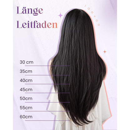 Echthaar Tressen Blond 55cm – Remy Haarverlängerung #60