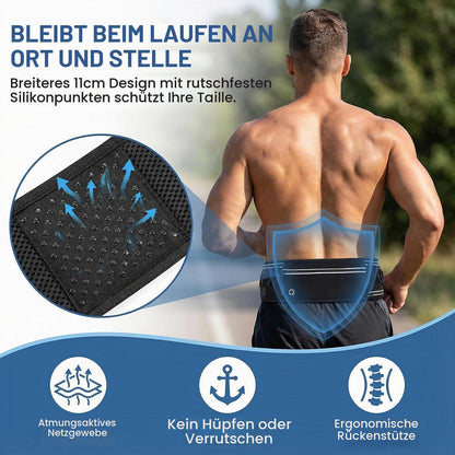 Freihand Hundeleine mit Taillenbeutel & Kotbeutelspender