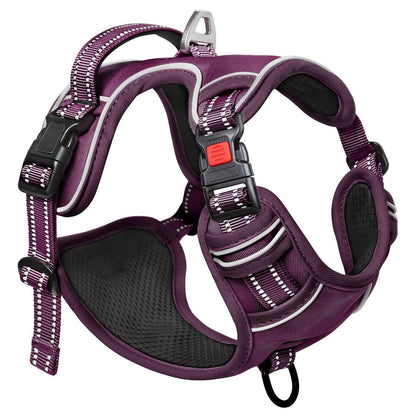 HEELE Hundegeschirr abschließbar Lila S - Brustumfang 35-61cm