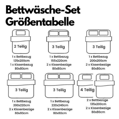 4tlg. Bettwäsche Set Marmor Gold Schwarz 135x200 cm Mikrofaser