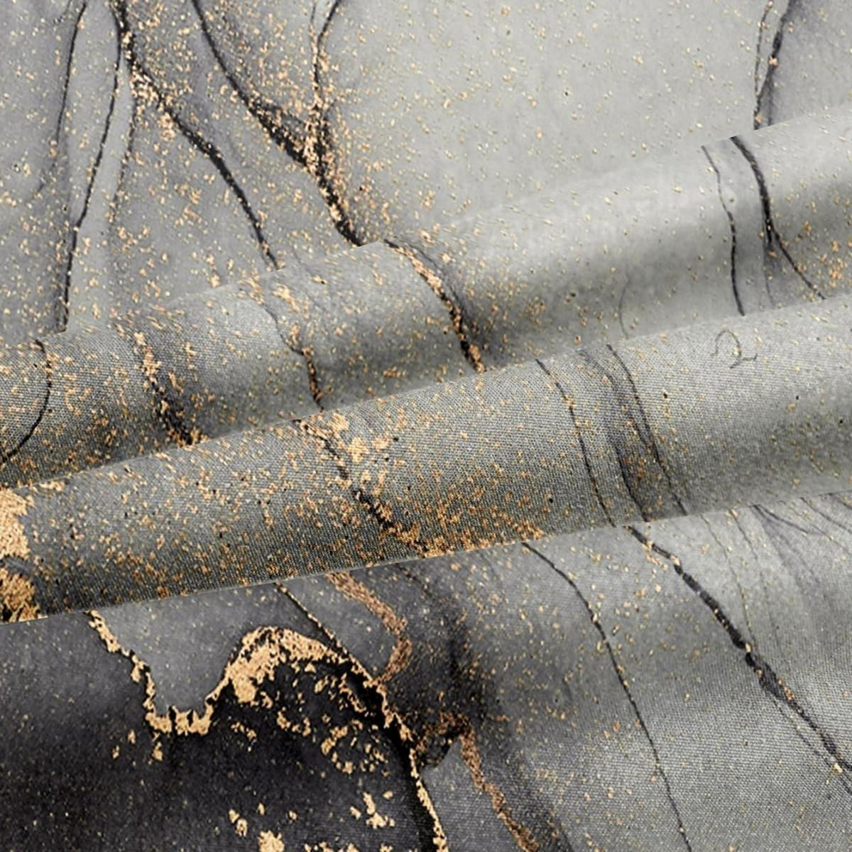 Marmor Bettwäsche Set 135x200 cm, 4-teilig, Schwarz