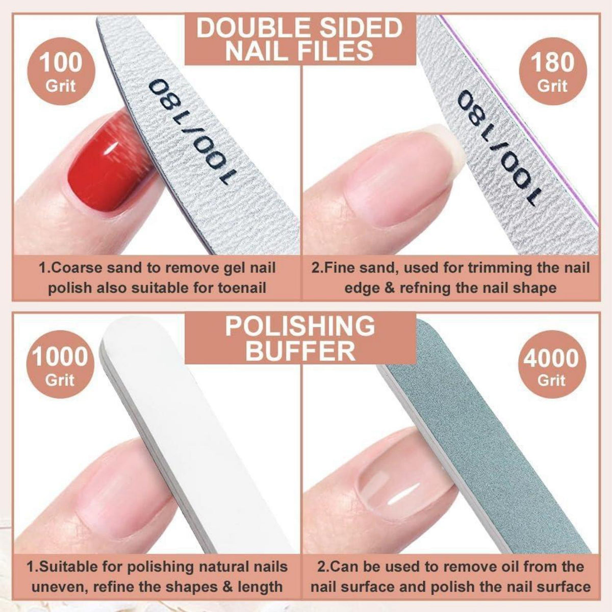12-teiliges Maniküre Set für Nagelpflege Zuhause & Studio