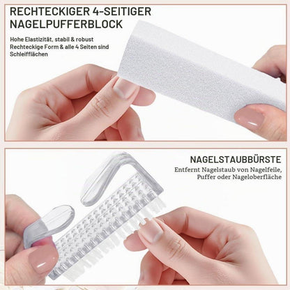 12-teiliges Maniküre Set für Nagelpflege Zuhause & Studio