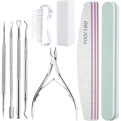 12-teiliges Maniküre Set für Nagelpflege Zuhause & Studio