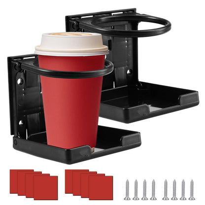 2x Klappbarer Getränkehalter Auto – Universal 76mm