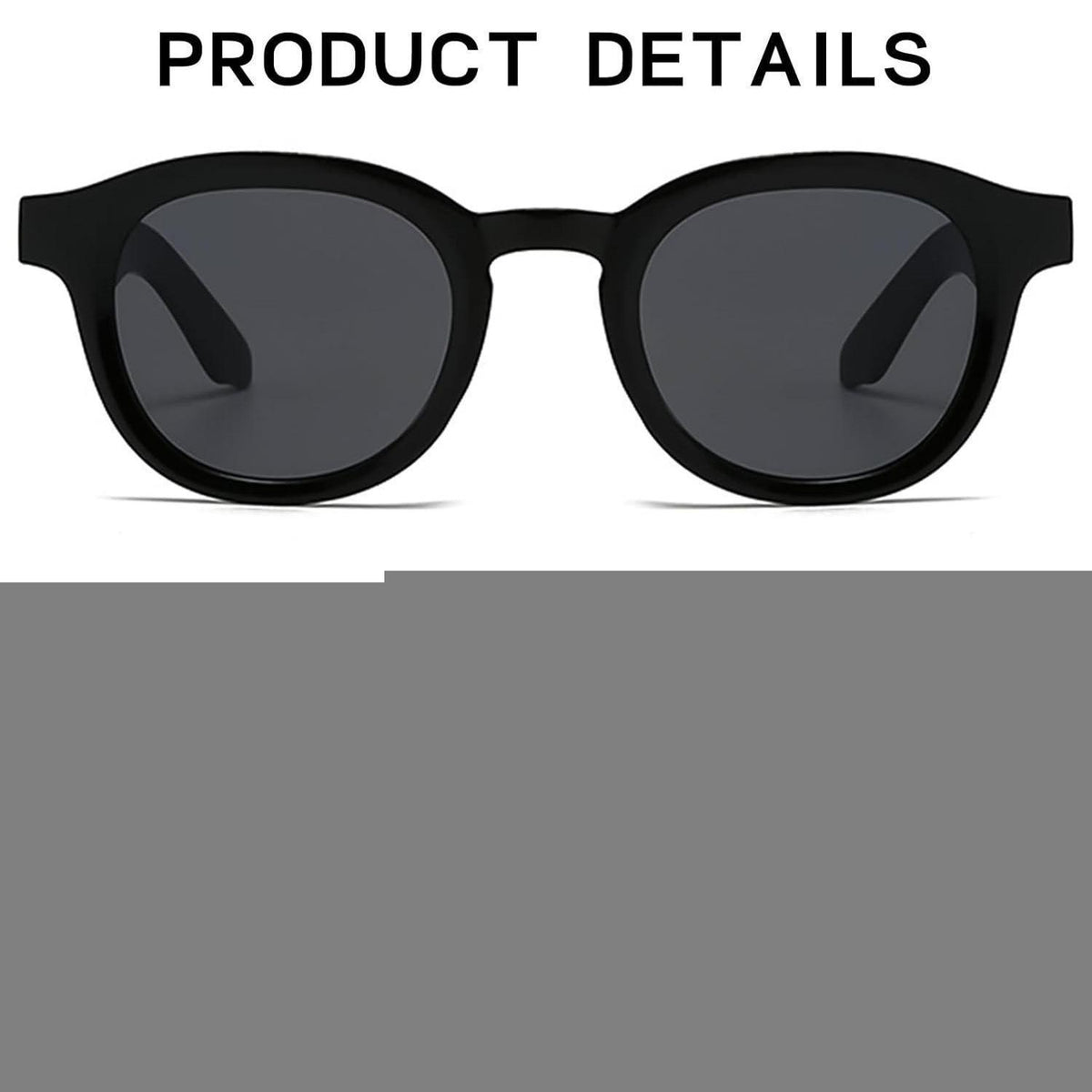 Retro Sonnenbrille Damen Herren – Runde Vintage Brille mit UV Schutz