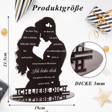 Acryl Schild "Ich Liebe Dich" - Geschenk für Paare & Verliebte