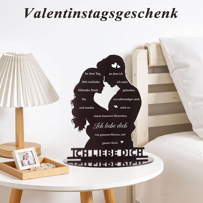 Acryl Schild "Ich Liebe Dich" - Geschenk für Paare & Verliebte