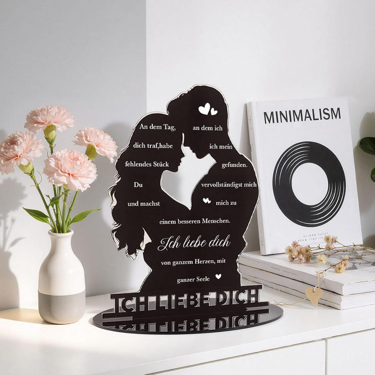 Acryl Schild "Ich Liebe Dich" - Geschenk für Paare & Verliebte
