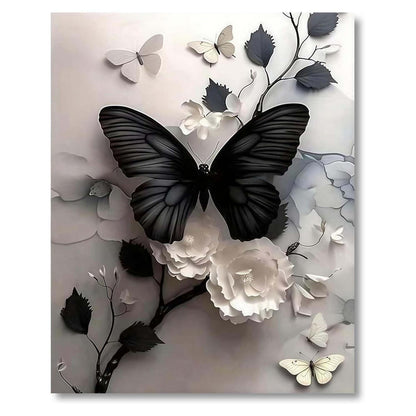 Malen nach Zahlen Schmetterling 40x50cm für Erwachsene & Kinder