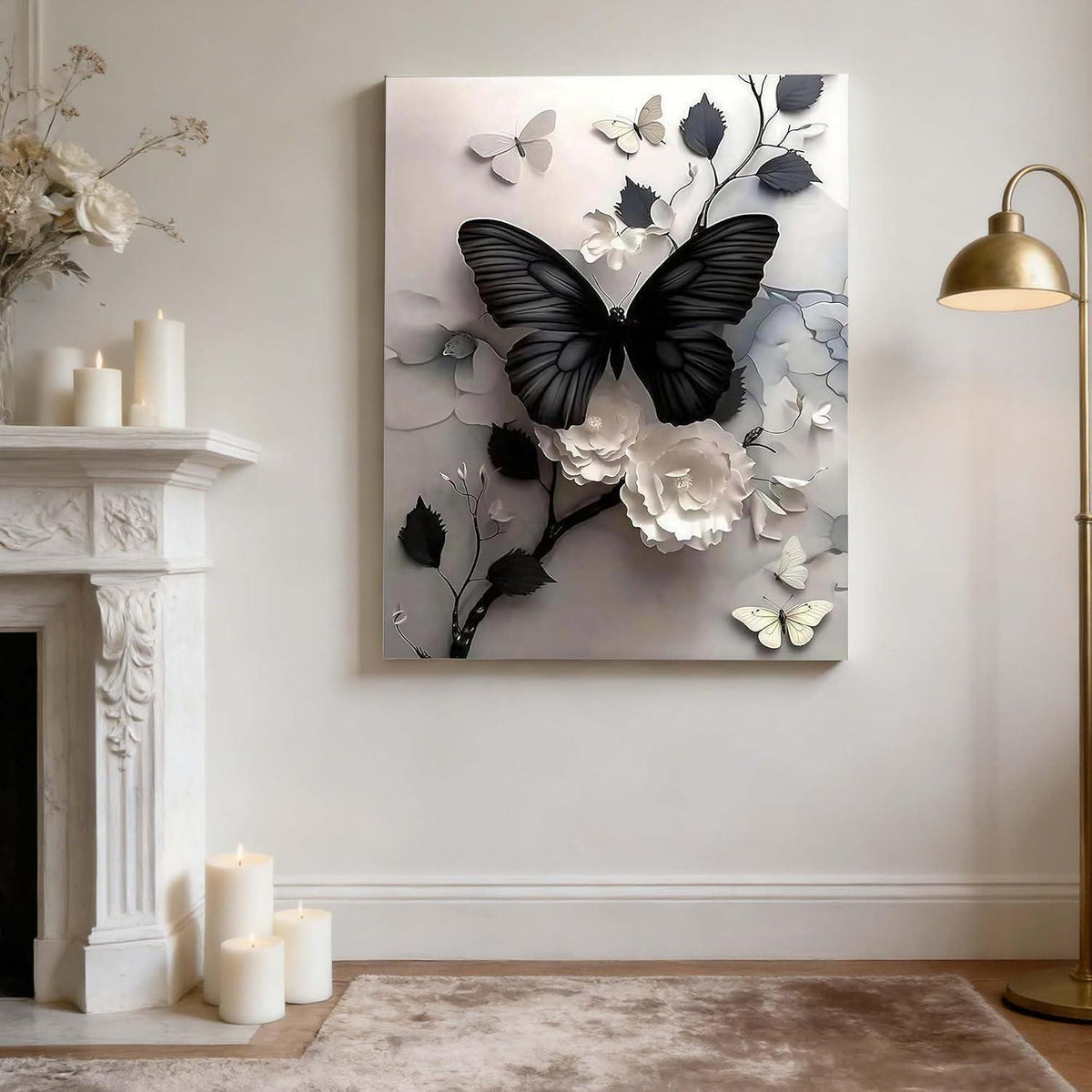 Malen nach Zahlen Schmetterling 40x50cm für Erwachsene & Kinder