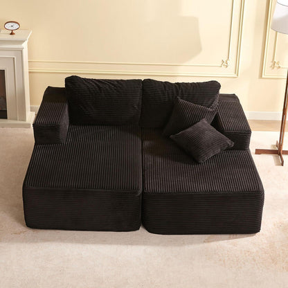 Großes Modulsofa 194cm – Bonell Ecksofa mit Recamiere & Schlafsofa