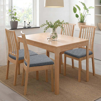Stretch Stuhlhussen Set Grau – Abnehmbar & Waschbar