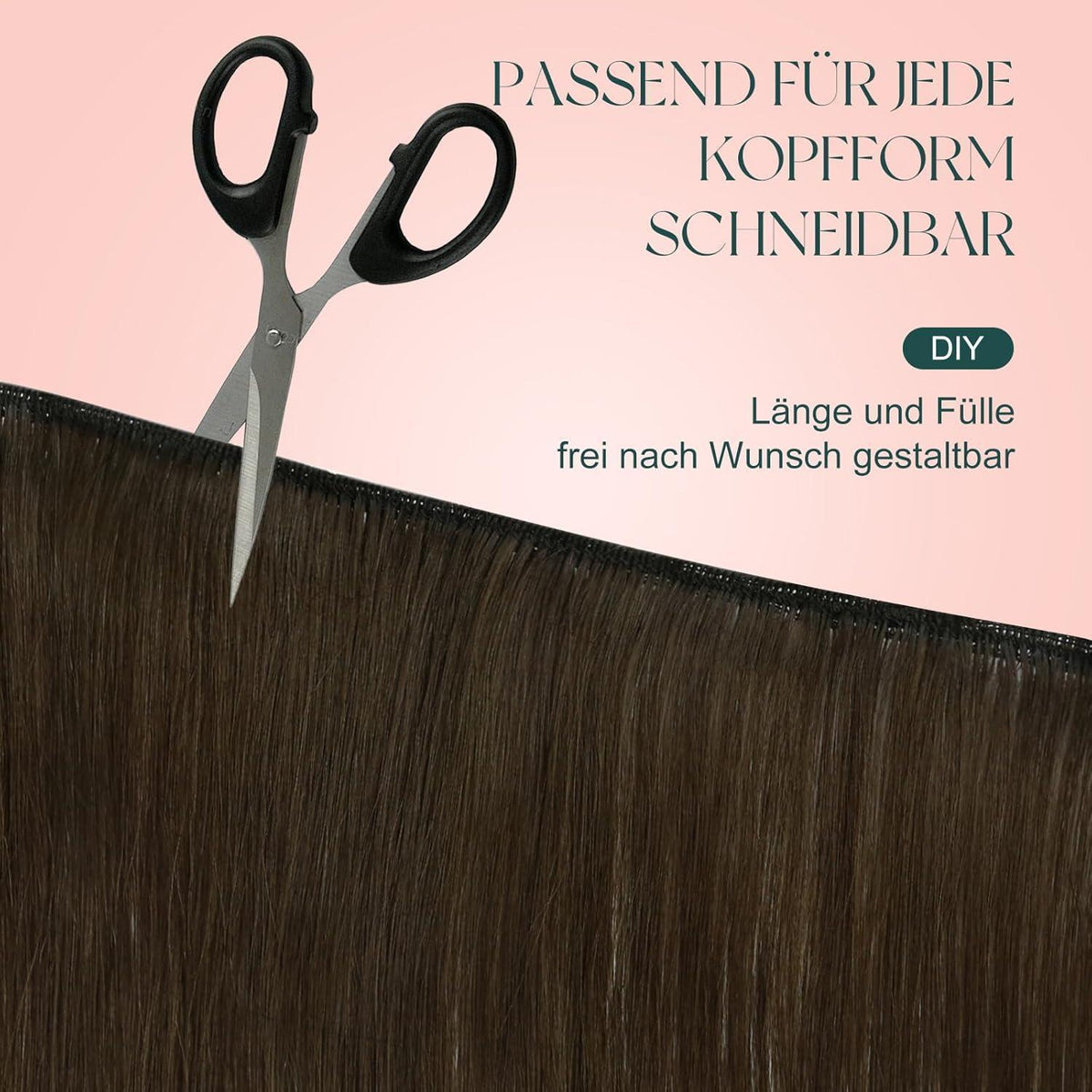 Easyouth Echthaar Tressen Ombre Blond 45cm #2/6/18