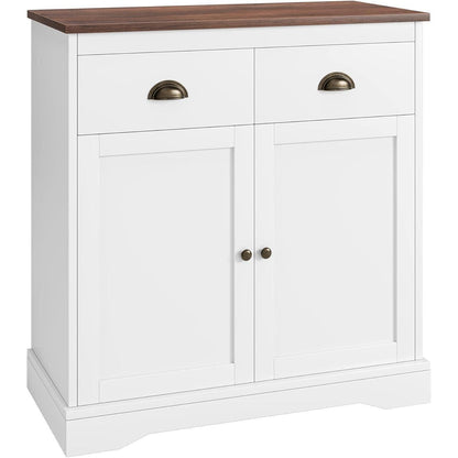 Sideboard Kommode mit 2 Türen & 2 Schubladen – 80x40x90cm