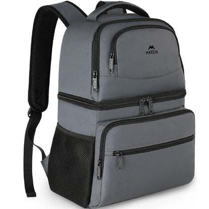 Kühlrucksack 34L – 40 Dosen, Thermo Rucksack für Picknick & Camping