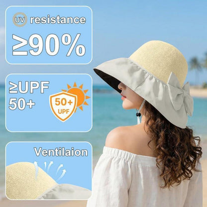 Sonnenhut Damen mit UPF 50 & Breiter Krempe – Beige