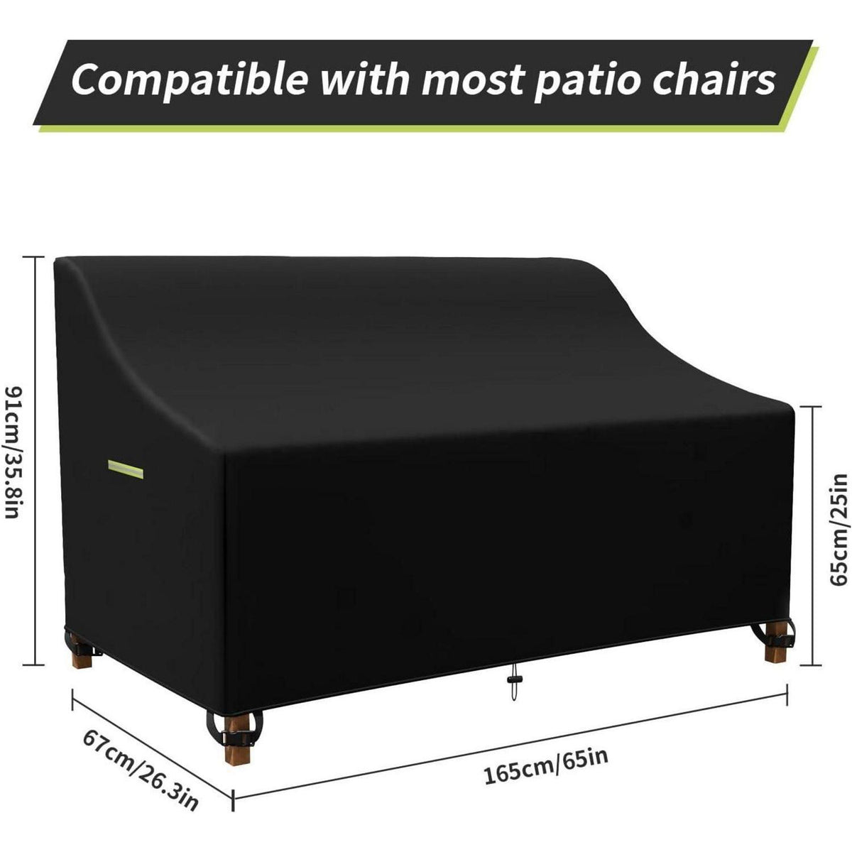 Gartenbank Abdeckung 600D Oxford – Wasserdicht & UV-Beständig