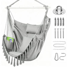 Extra großer Schaukelstuhl mit Kissen – Hängesessel für Terrasse & Schlafzimmer