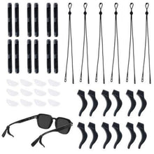 Brillen Zubehör Set: Ohrbügel, Nasenpads & verstellbare Bänder