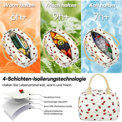 Isolierte Lunchtasche Kühlbox für Damen & Herren – Verstellbar & Faltbar