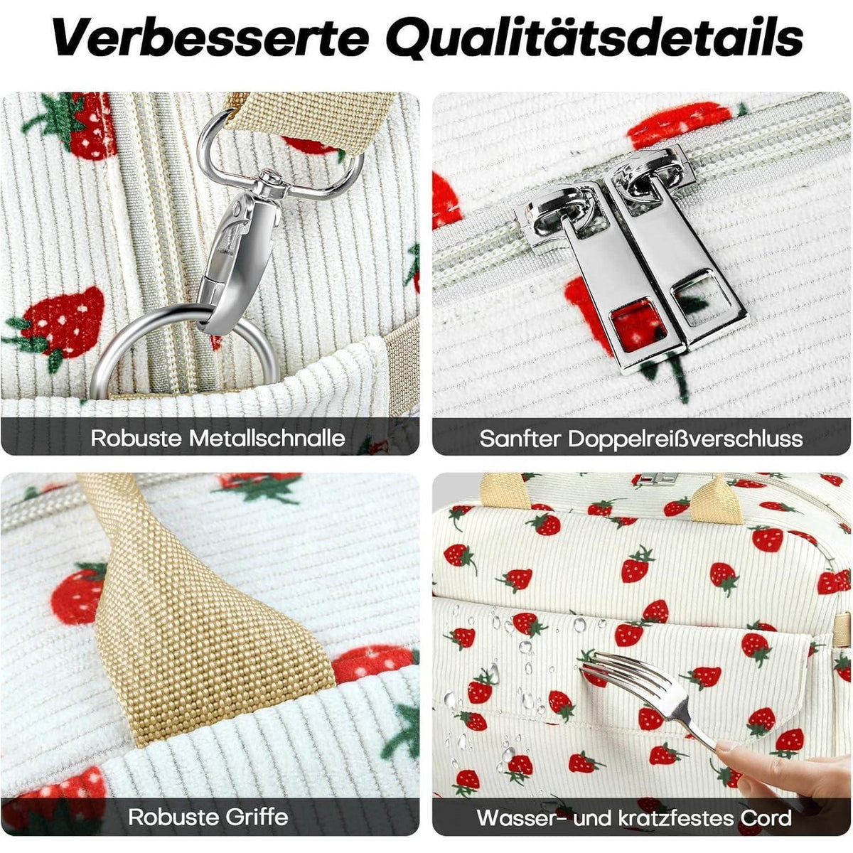 Isolierte Lunchtasche Kühlbox für Damen & Herren – Verstellbar & Faltbar