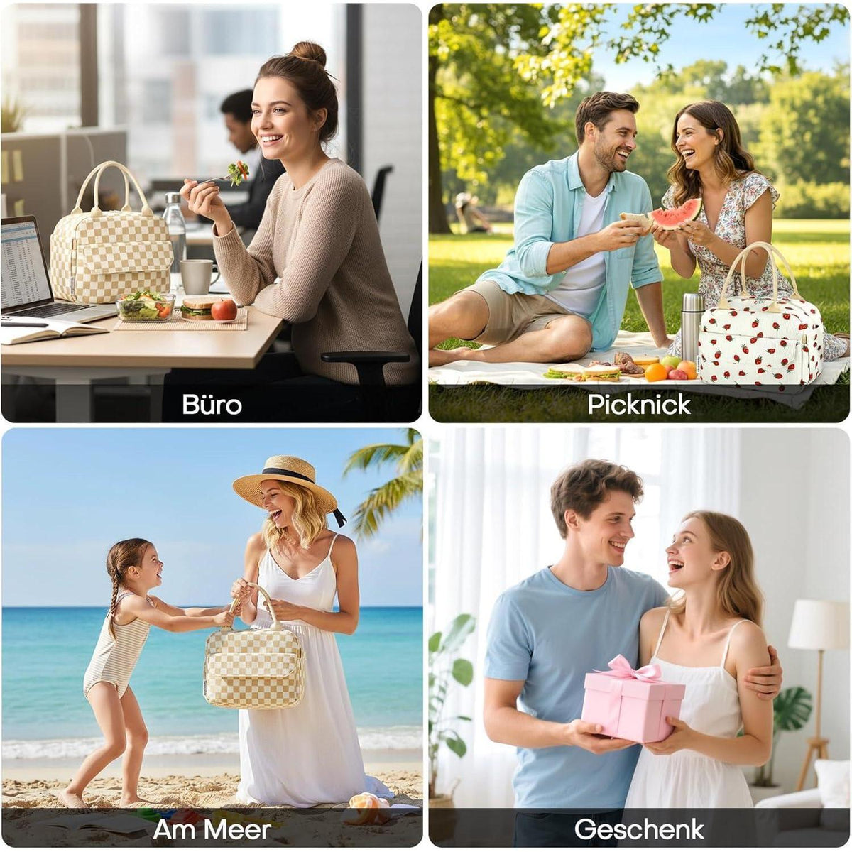 Isolierte Lunchtasche Kühlbox für Damen & Herren – Vielseitig & Stilvoll
