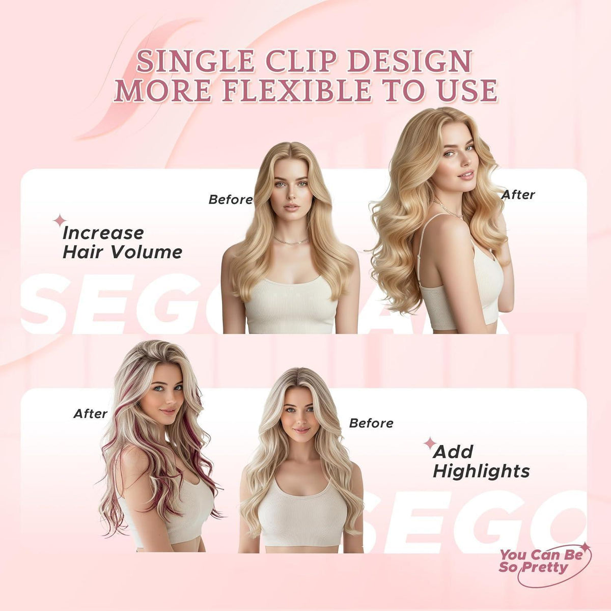 Echthaar Clip-in Extensions – Naturschwarz 35cm