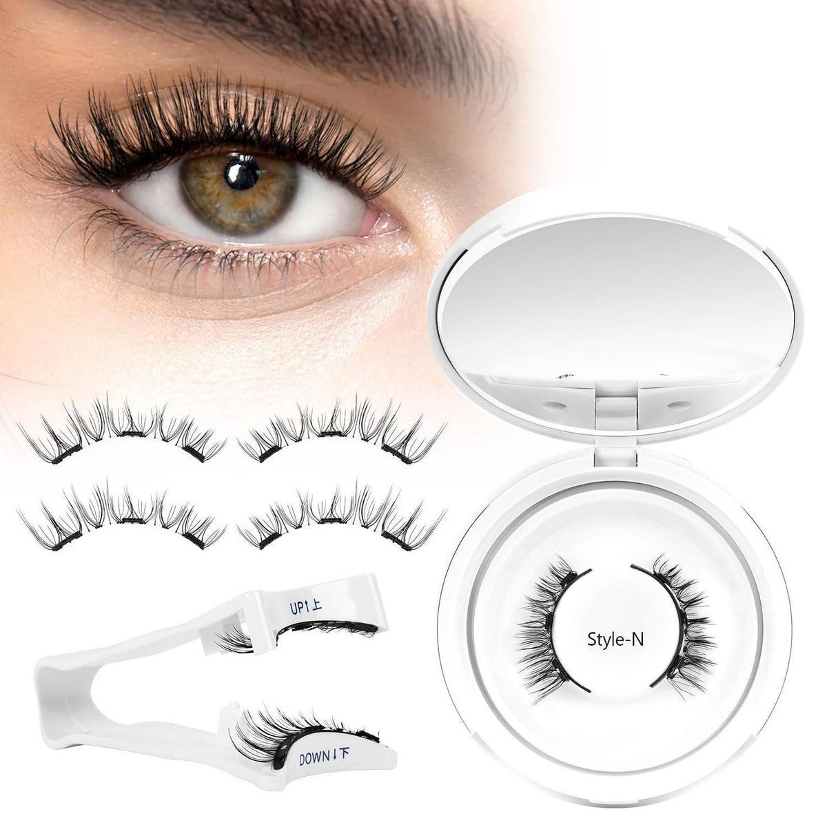 Magnetische Wimpern ohne Kleber – Natürlicher Look & Applikator