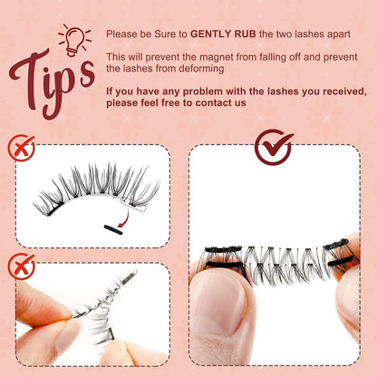 Magnetische Wimpern ohne Kleber – Natürlicher Look & Applikator