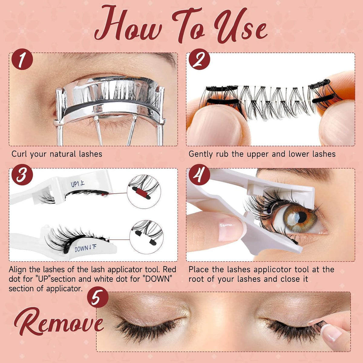 Magnetische Wimpern ohne Kleber – Natürlicher Look & Applikator
