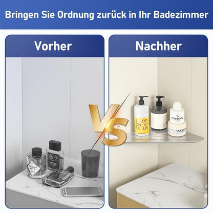 Edelstahl Duschablage Ecke – 2er Pack, Robust & Platzsparend