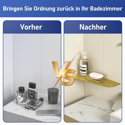 Eck Duschregal Edelstahl Gold - 2er Pack für Fliesen