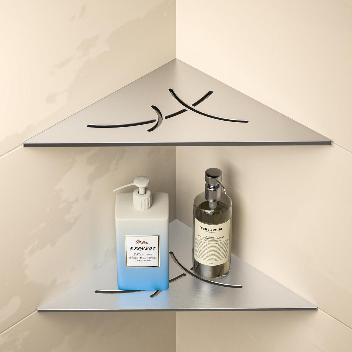 Eck-Duschregal Edelstahl 2er-Pack – Platzsparend & Robust