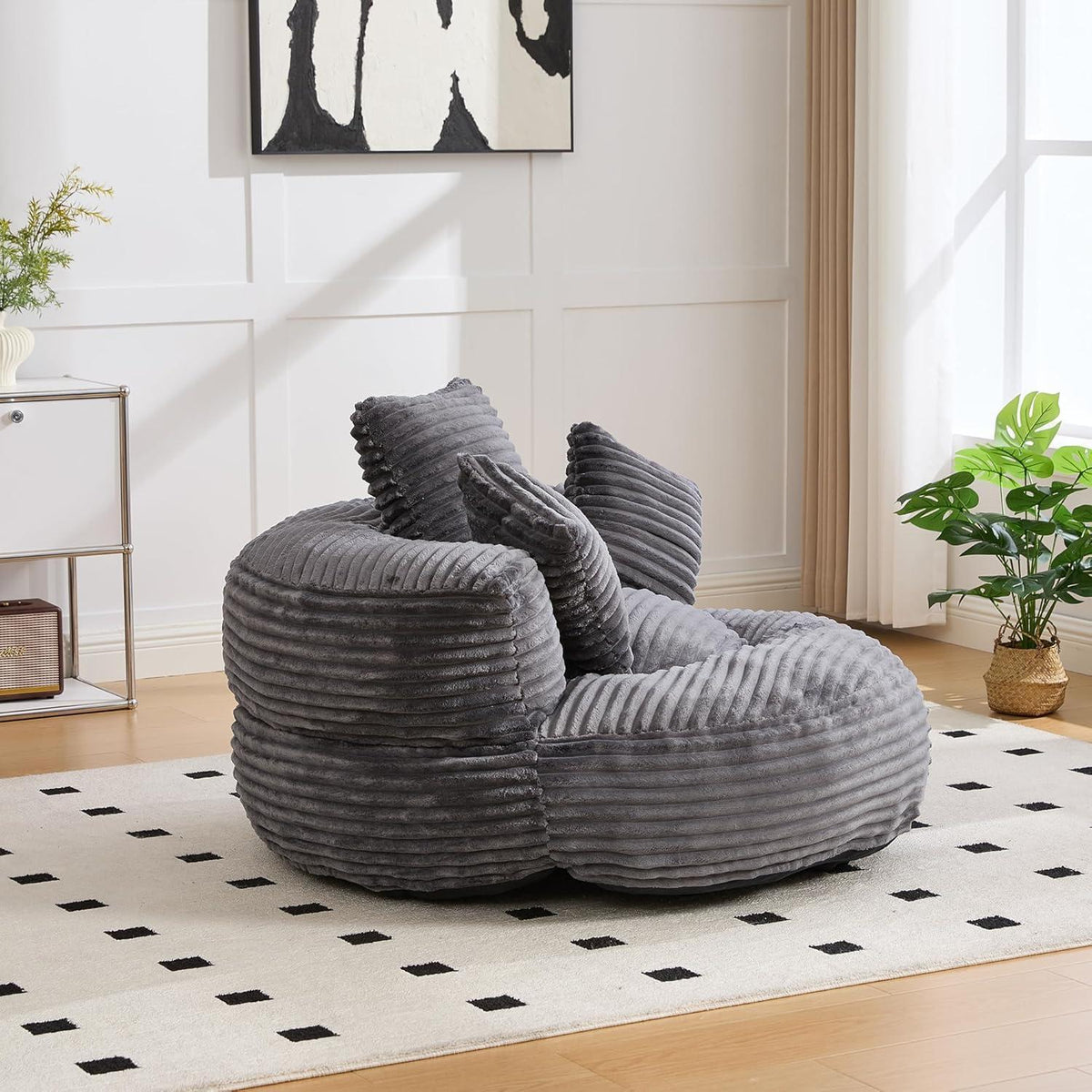 Boneless Lounger Sitzsack Sofa | Bequemes Lazy Sofa mit Kissen