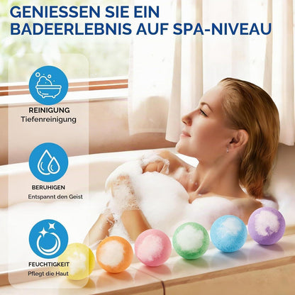 Blütenduft Badebomben Geschenkset 6er Pack – Entspannung & Feuchtigkeit