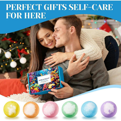 Blütenduft Badebomben Geschenkset 6er Pack – Entspannung & Feuchtigkeit