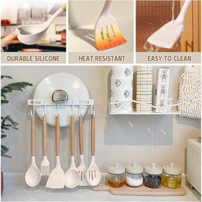 Silikon Küchenhelfer Set 24-teilig mit Utensilienhalter