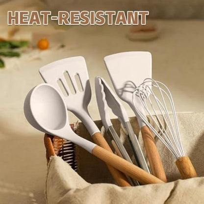 Silikon Küchenhelfer Set 24-teilig mit Utensilienhalter