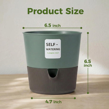 Selbstbewässernde Blumentöpfe 3er Set – 16,5cm Pflanztopf mit Wasseranzeige